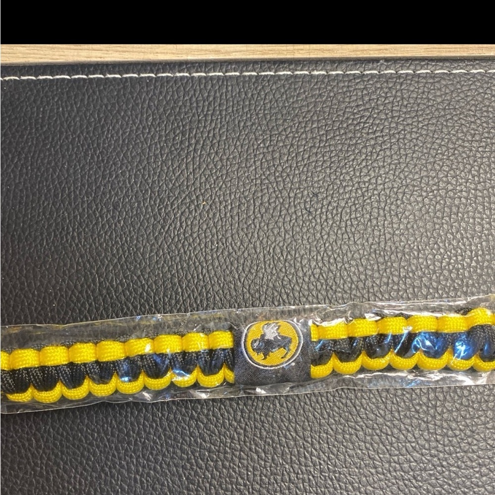 Yellow and Black Paracord Bracelet